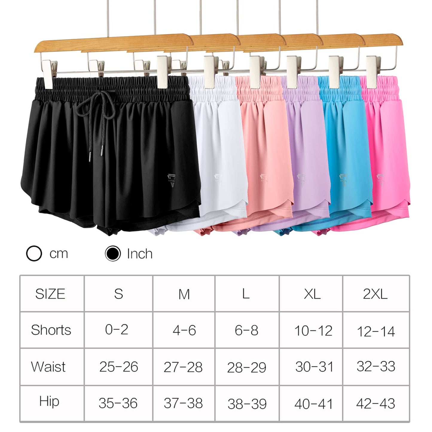 Flowy Girls Athletic Shorts Gym Yoga Athletic Workout Running Sweat Dance Cheer Sport Cute Teen Tennis Skirt Spandex Womens Skorts with Pockets Trendy Clothes Summer(Xs,Blue)