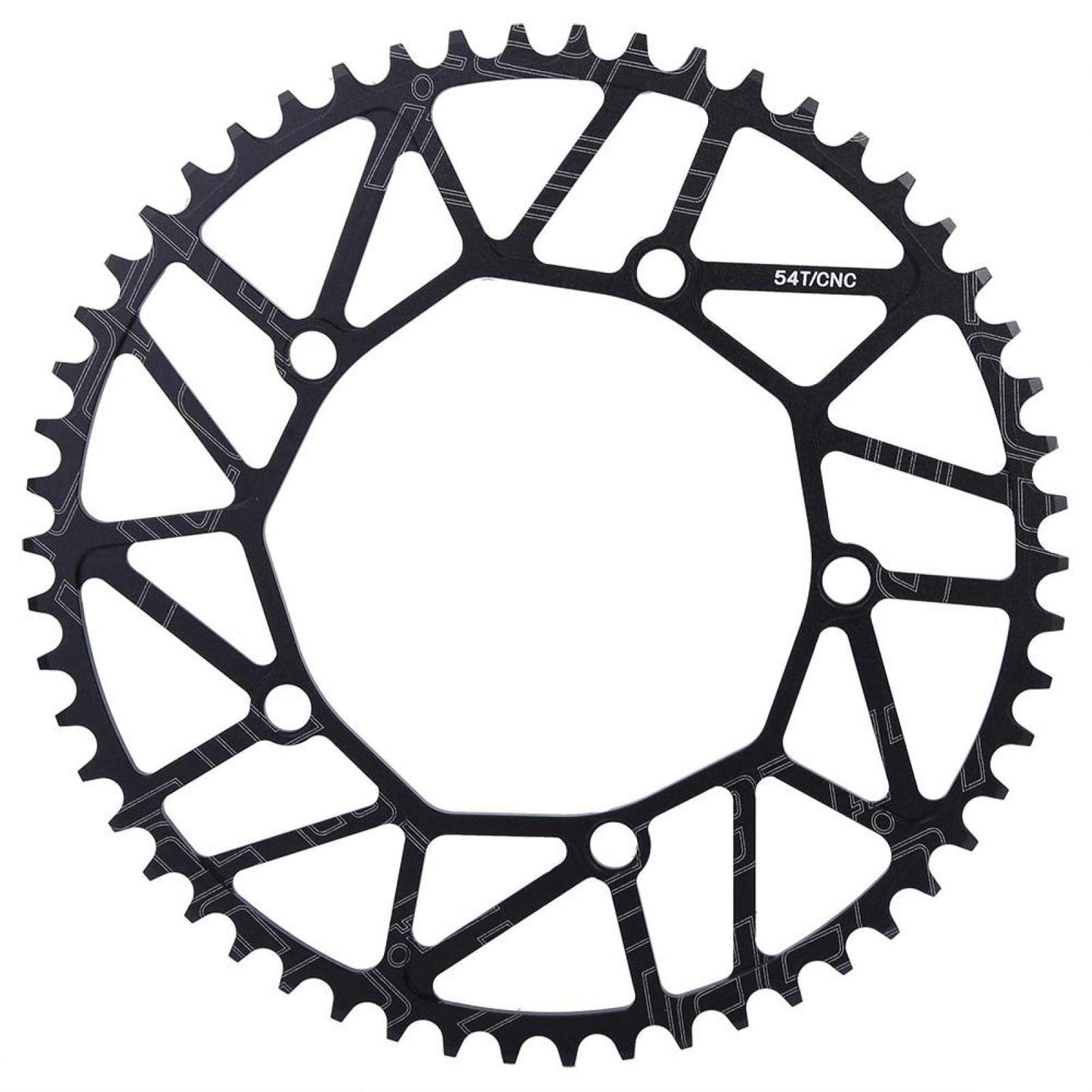 BCD Chainring, 50T 52T 54T 56T 58T 130 High Strength Bike Single Speed Chainrings Ultra Light Round Bicycle Chain Wheel Durable Aluminium Alloy Speed Chains Repair Parts for Mountain Road