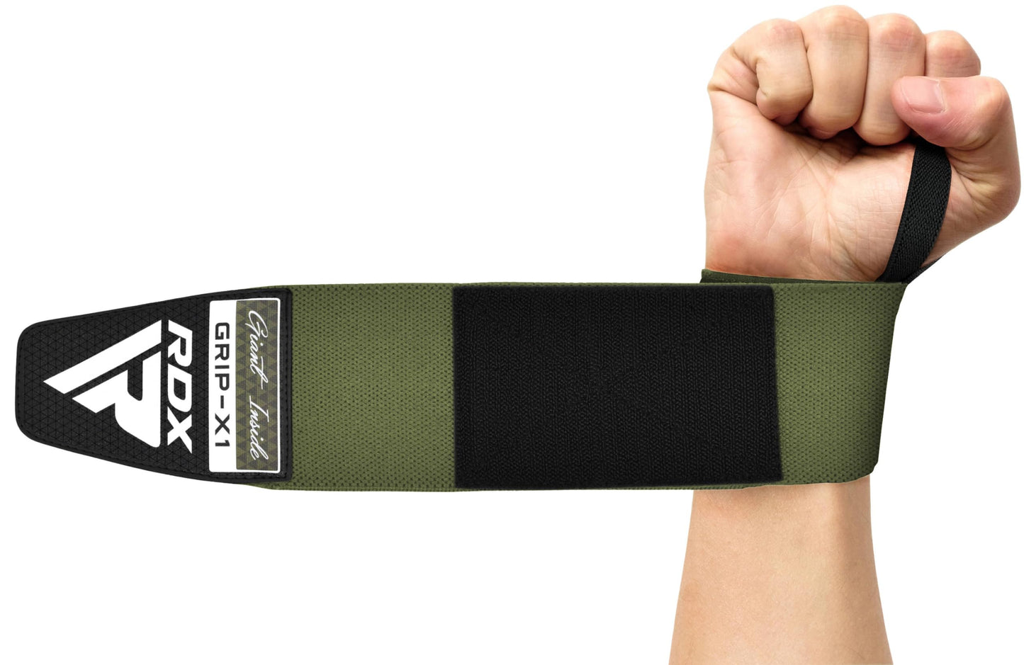 RDX Wrist Wraps for Weightlifting (Pair), IPL USPA Approved, Elasticated 18” Cotton Straps Support with Thumb Loop, Gym Wrap for Weight Lifting Powerlifting Competition Strength Training Bodybuilding