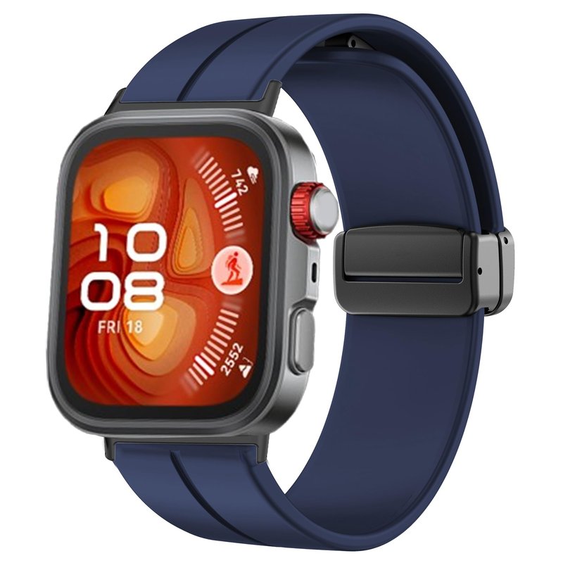 Lamshaw Compatible with Huawei Watch Fit 4 Pro Bands, Soft Silicone Sport Wristband Replacement Straps Compatible with Huawei Watch Fit 4 Pro, Fit 4, Fit 3 (Blue, For Fit 4 Pro, Fit 4, Fit 3)