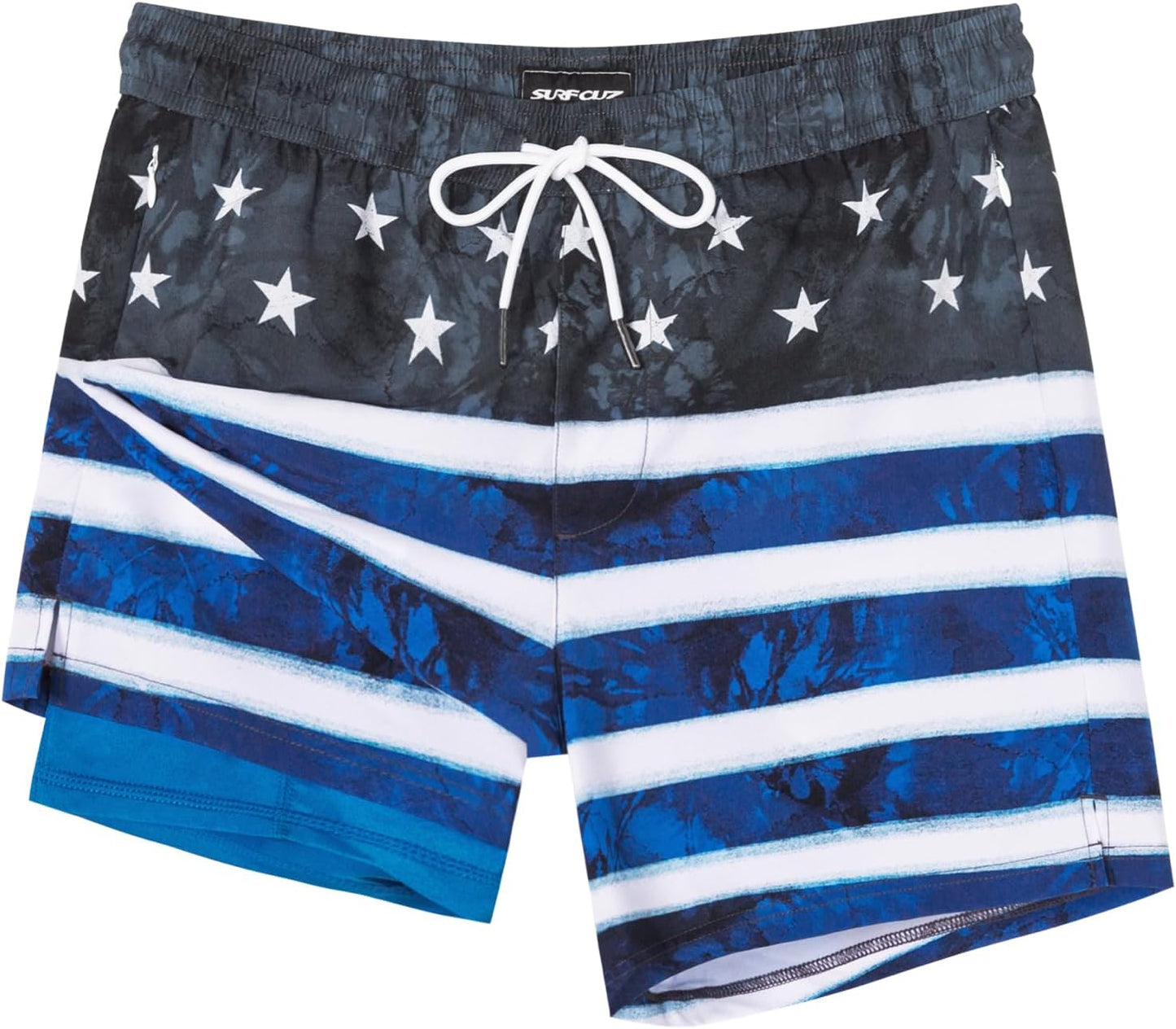 Men's Swim Trunks with Compression Liner - Quick Dry 5-Inch Bathing Suit with Zipper Pockets