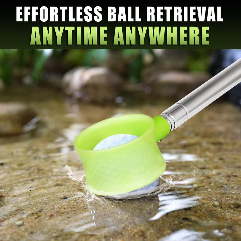 GEAVOUED Golf Ball Retriever 9Ft/12Ft/14.5Ft/16.3Ft/20Ft Golf Ball Retriever Telescopic，Professional Stainless Steel Ball Retriever Tool Golf