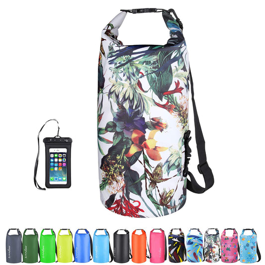 OMGear Waterproof Dry Bag Backpack Waterproof Phone Pouch 40L/30L/20L/10L/5L Floating Dry Sack for Kayaking Boating Sailing Canoeing Rafting Hiking Camping Outdoors Activities (camouflage1, 10L)