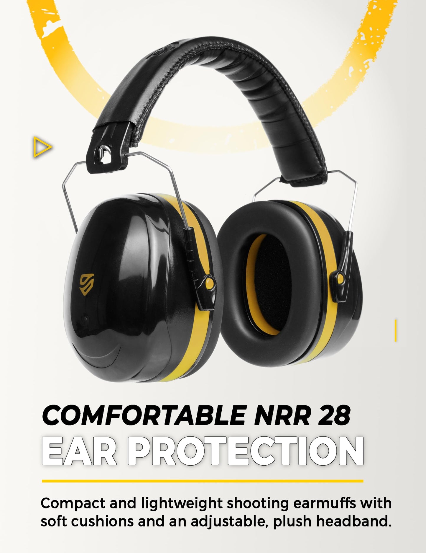 TradeSmart High-Performance Earmuffs for Shooting Range & Shooting Eye Protection Glasses + Firearm Confidence Course Included