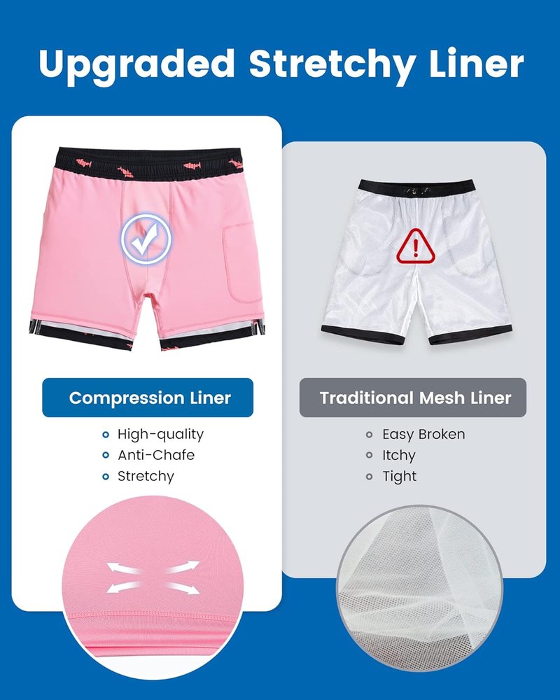 Men's 2-in-1 Swim Trunks | 7-Inch Swim Shorts for Active Lifestyle
