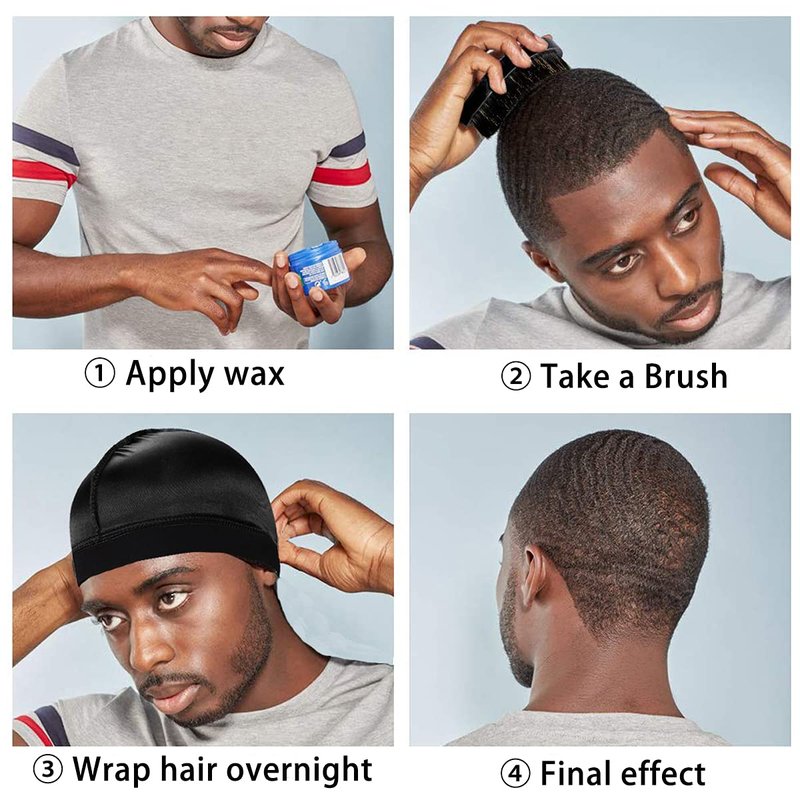 Silky Wave Cap for Men - 2PCS Compression Durag Set | Regular Style
