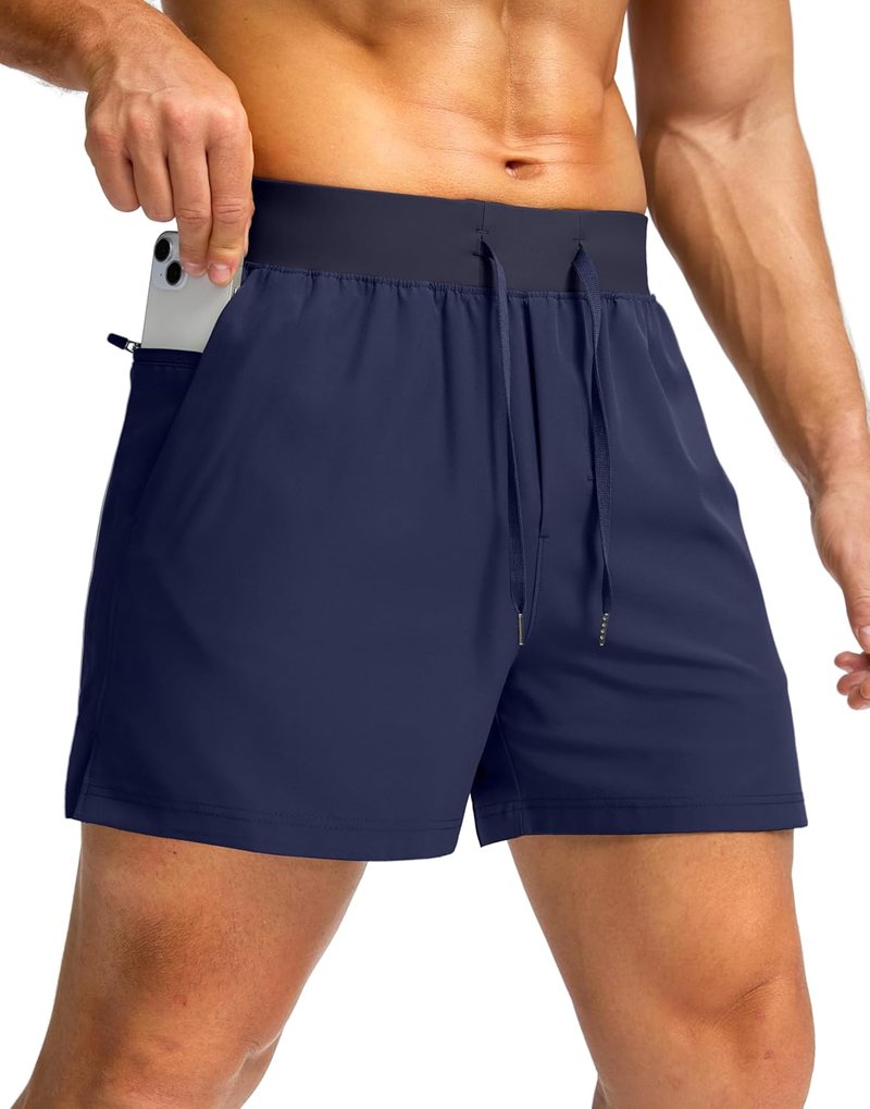 Men's Running Shorts - Quick Dry Athletic Shorts with Zipper Pockets | 9"/7"/5" Sizes for Gym & Basketball
