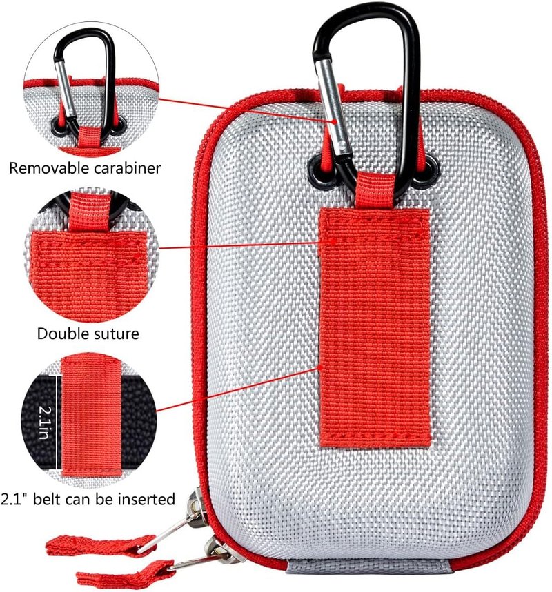 JAWEGOLF Carrying Cases Golf Rangefinder Case Bag Compatible Bushnell Callaway Or Other Laser Rangerfinder (Silver)
