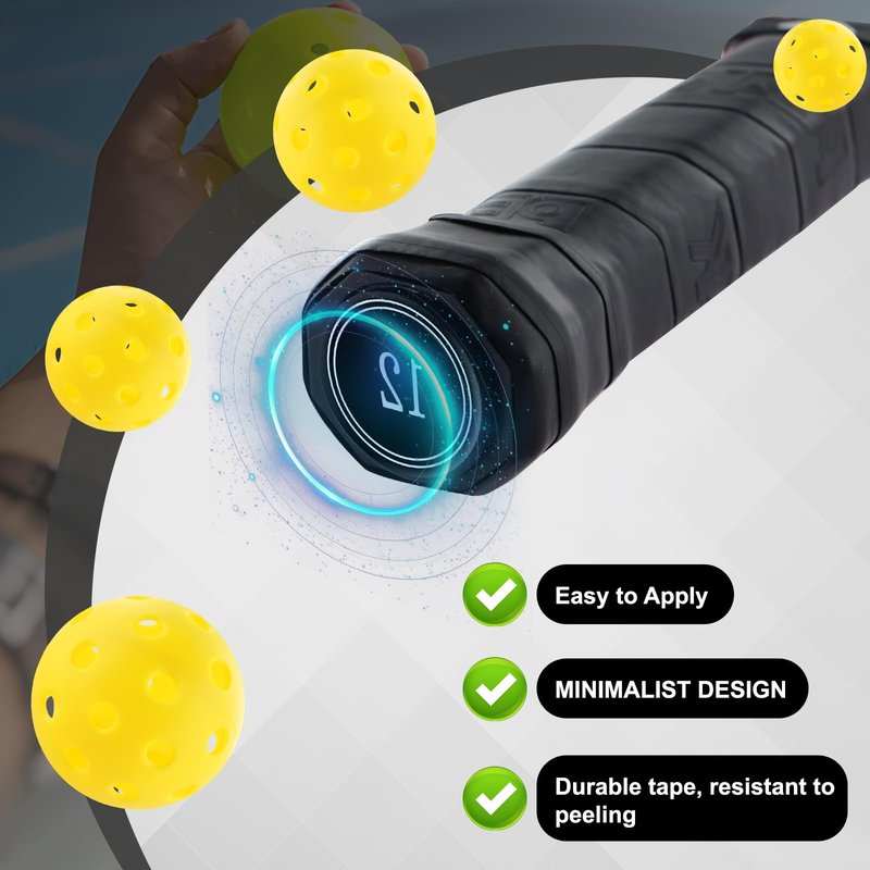 6Pcs Weighted Cap Coins for Pickleball Paddle Sport Accessories - Paddle Counterbalance Tokens for Improved Control and Stability, Faster Hand Speed & Reduced Head-Heavy Feel (6g/9g/12g)