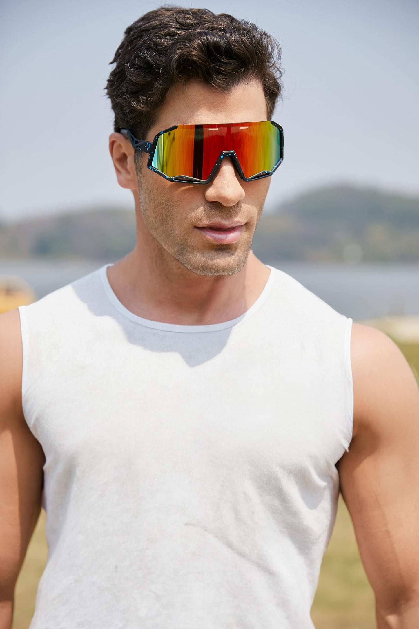 FEISEDY Polarized Cycling Sunglasses Women Men Outdoor Sports Sunglasses Baseball Running Biking Fishing Sunglasses B2994