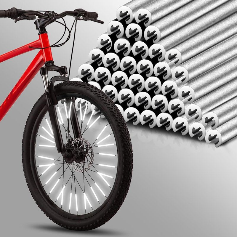 PSLER 36 PCS Spokes Reflectors - Spoke Skin Spoke Covers Trim Wrap Cover Decoration Protector Pipe Motorcycle Motocross Pit Dirt Bike