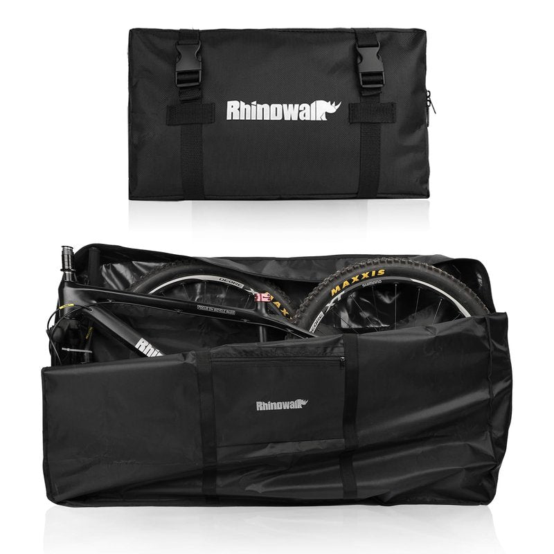 Rhinowalk Folding Bike Bag - Waterproof Bicycle Travel Case Outdoors Bike 26 to 27.5 inch Transport Bag for Cars Train Air Travel