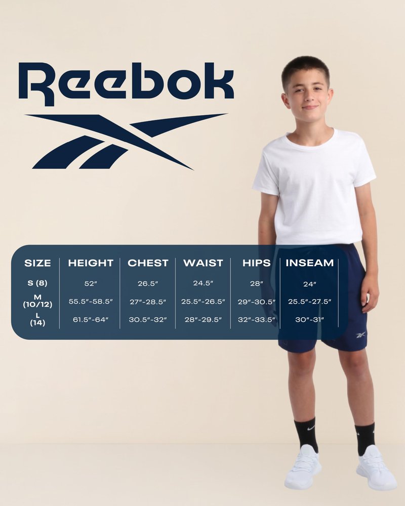 Reebok Boys Sweatpants - 4 Pack Soft Performance Fleece Boys Joggers Athletic Pants with Pockets for Gym Running and Workout, Size 10, Black/Red/Vector Blue/Light Grey
