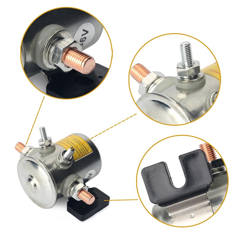 Jepacr 36 Volt #70 Series Continuous Duty Solenoid Relay with Resistor & Diode Kit Compatible with EZGO Golf Cart, 4 Terminal SPNO Continuous Duty Replaces# 27855G01 11761G1 27855G02 31680G1 3016