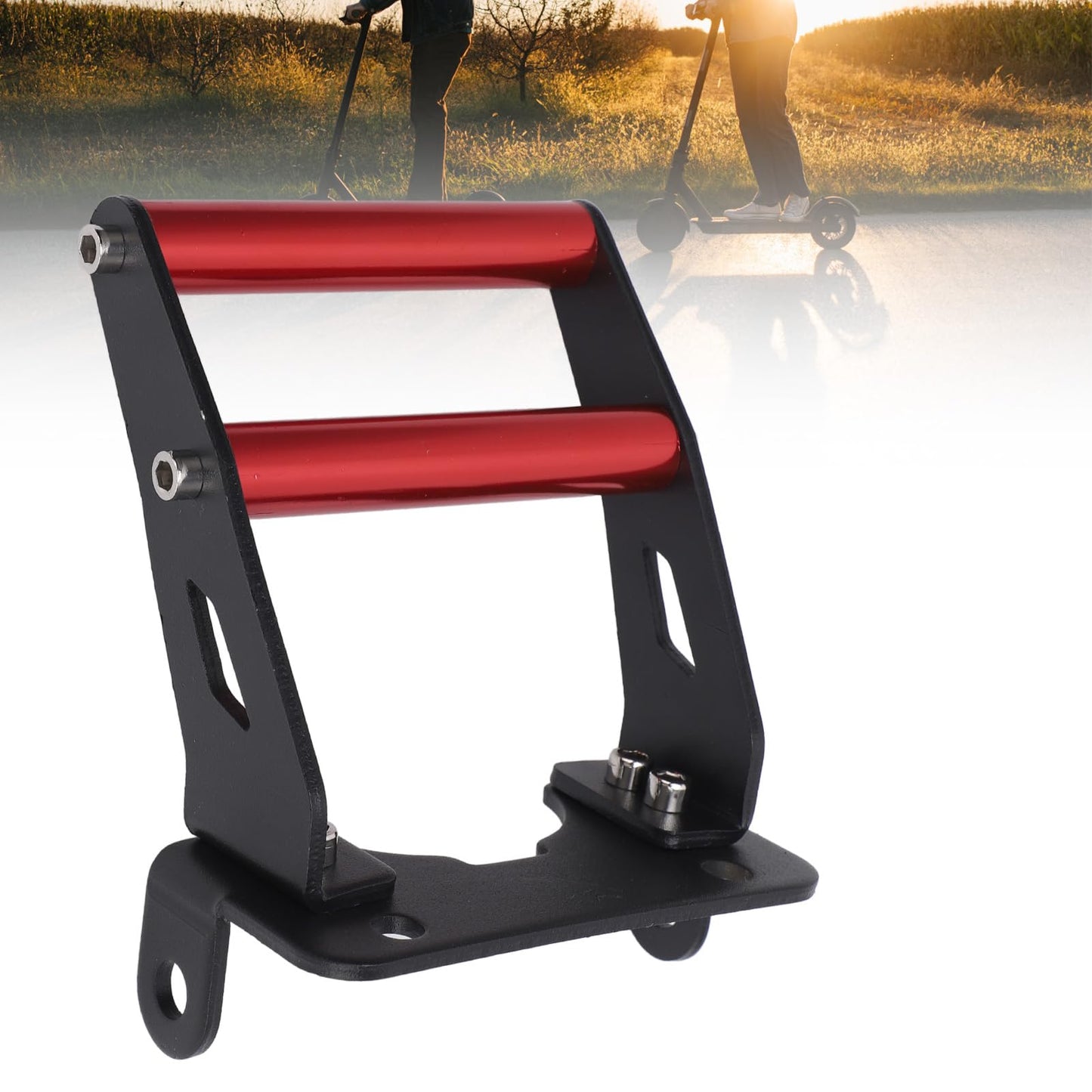 Rear Foot Support for KUGOO M4, Kirin M4 & PRO Electric Scooters, Aluminum Alloy Rear Handle Bar, Fork Foot Step, Enhanced Control for Safe Riding