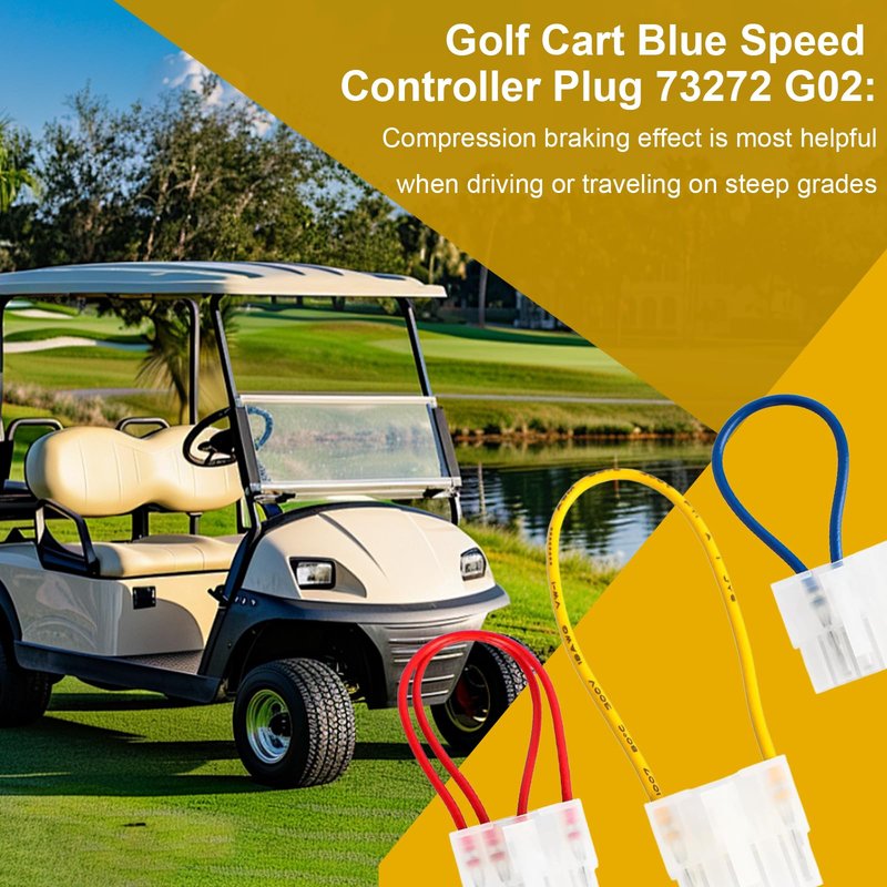 crenlux Golf Cart Speed Chip PDS Multi-Purpose 3-Piece Freedom Chip for EZGo Golf Cart Speed Chip PDS Replacement Parts Only