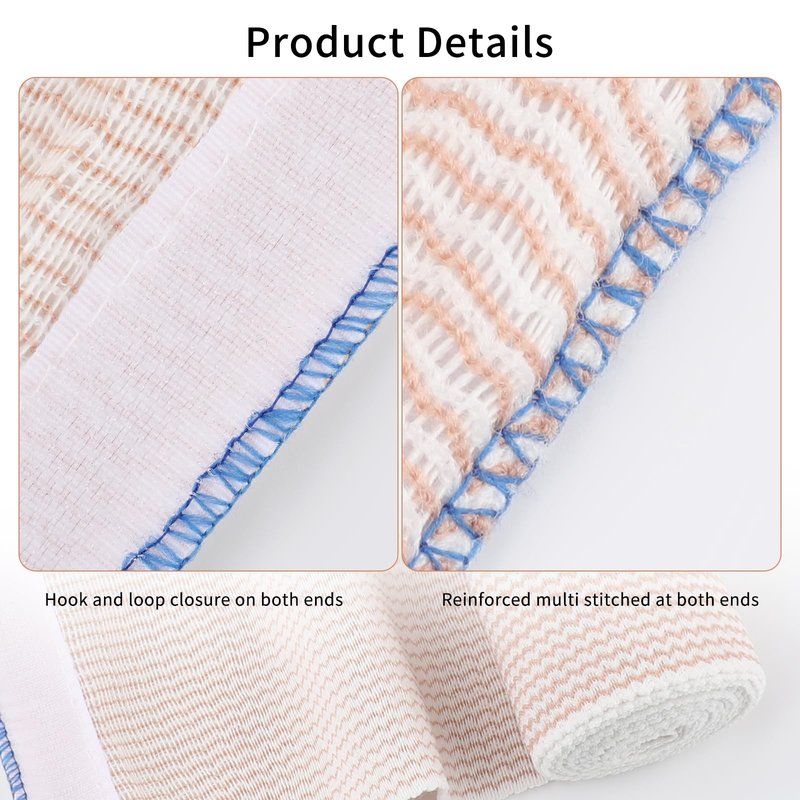 36Pcs 4 Inch Elastic Bandage Wrap with Self Closure on Both Ends, Athletic Stretchable Bandage Wrap, Compression Wrap Bandage for Legs, Knees, Ankles, Wrists, Elbows, Shoulders