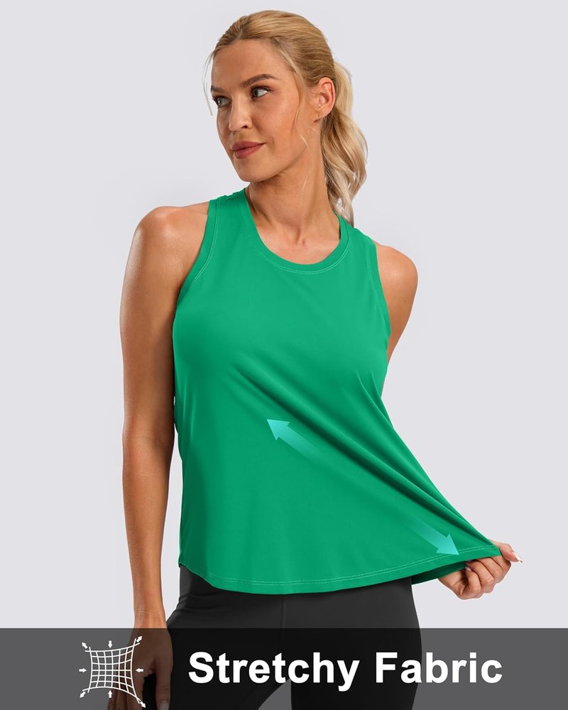 Women's Racerback Workout Tank Top - Loose Fit Athletic Yoga Shirt for Running & Gym | Comfortable Sleeveless Design