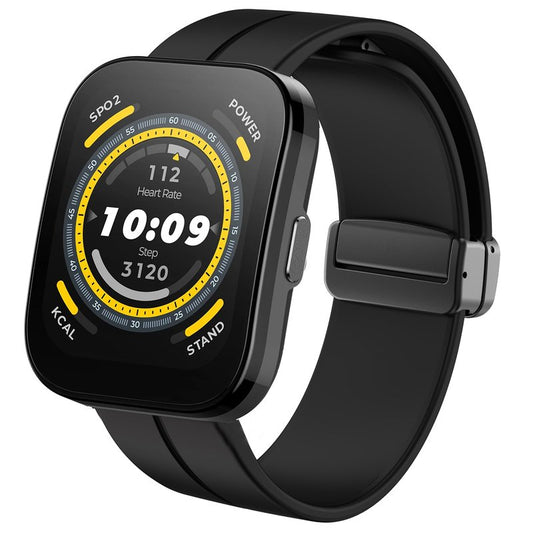 Compatible for Amazfit Bip 5 Band, Lamshaw 22mm Soft Silicone Magnetic Buckle Sport Wristband Replacement Straps Compatible for Amazfit Balance / Bip 5 / Cheetah Pro / Cheetah / GTR 47mm / GTR 2 / GTR