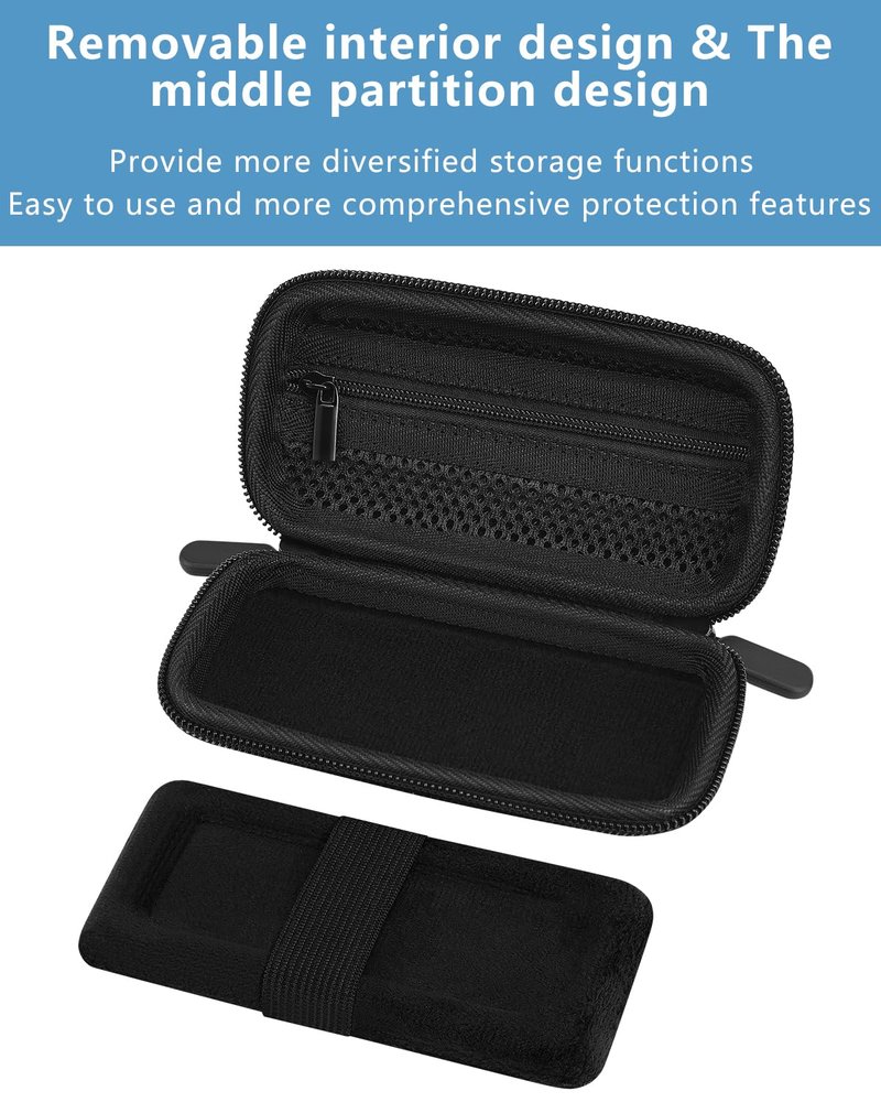 Hassoft Heart Rate Monitor Case - Compatible with KardiaMobile 1-Lead Personal EKG Monitor/KardiaMobile 6-Lead Personal EKG Monitor, Hard Travel Carrying Case, Home Storage Box