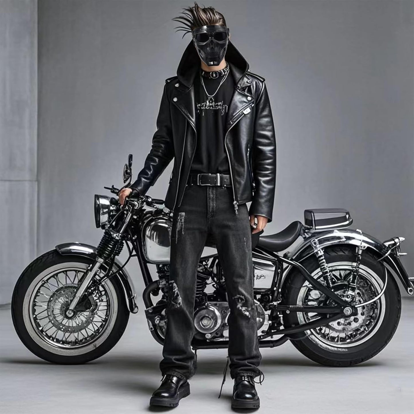 Motorcycle Face Mask - Full Face Dirt Bike Goggles for Motocross & ATV | Unisex Riding Gear