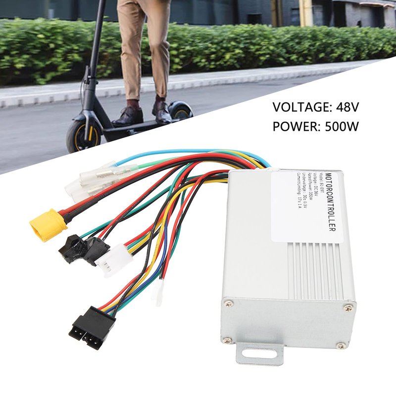E Motor Controller, 36V 350W Electric Scooter Controller with Aluminum Alloy Shell, Aluminum Alloy Brushless Motor Controller for Electric Scooter