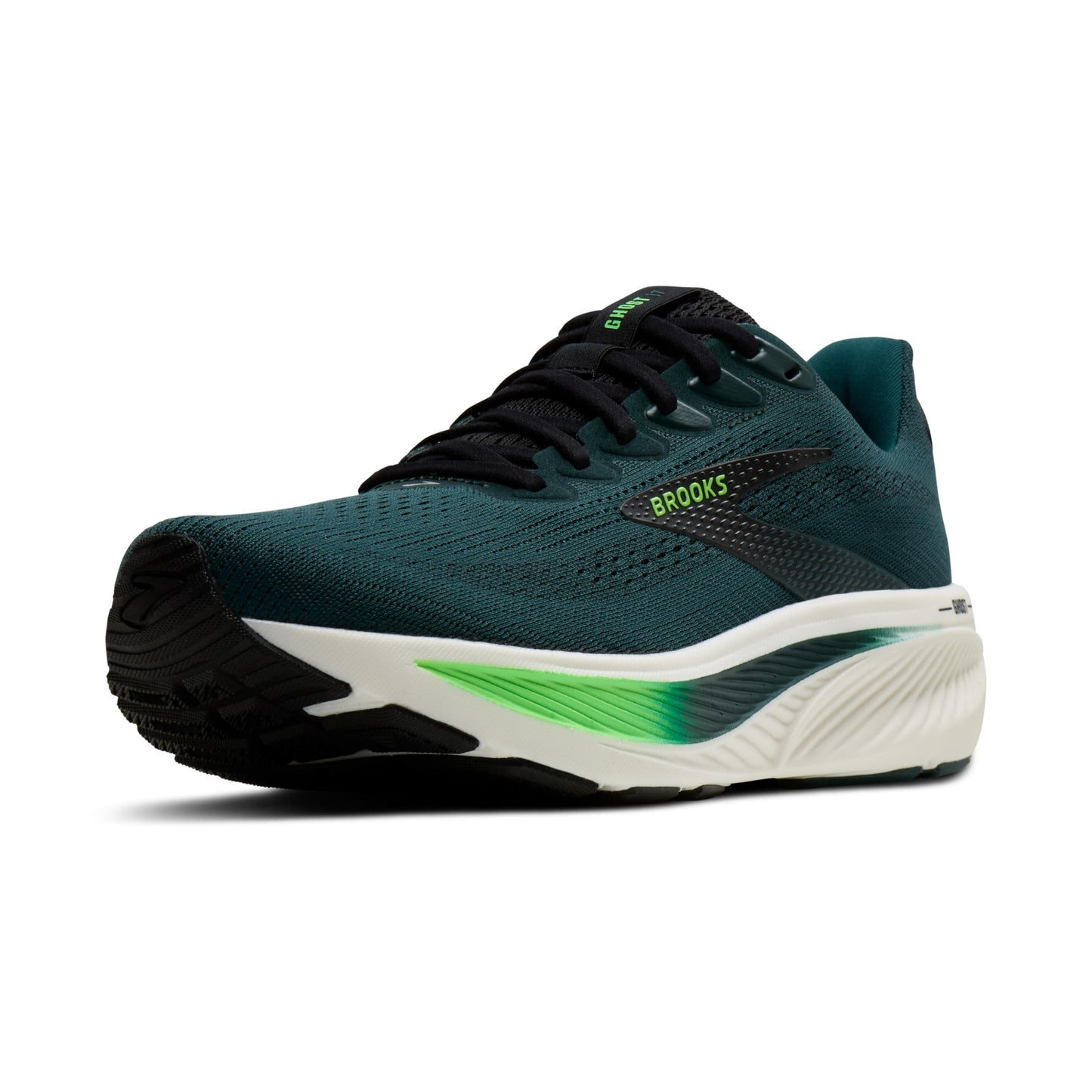 Brooks Men's Ghost 17 Trainers, Atlantic Deep Black Green, 8.5 US