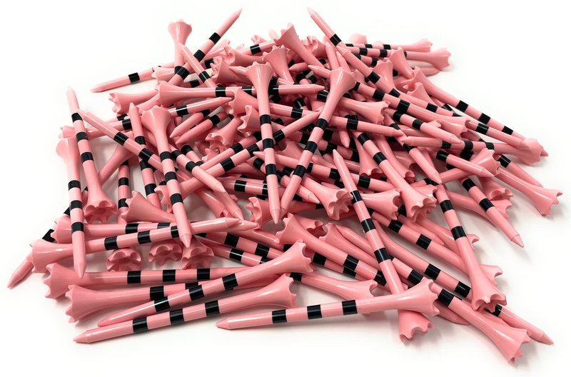 NorthPointe Pink Golf Tees Plastic 3 ¼” - 100 Plastic Golf Tees in Bulk