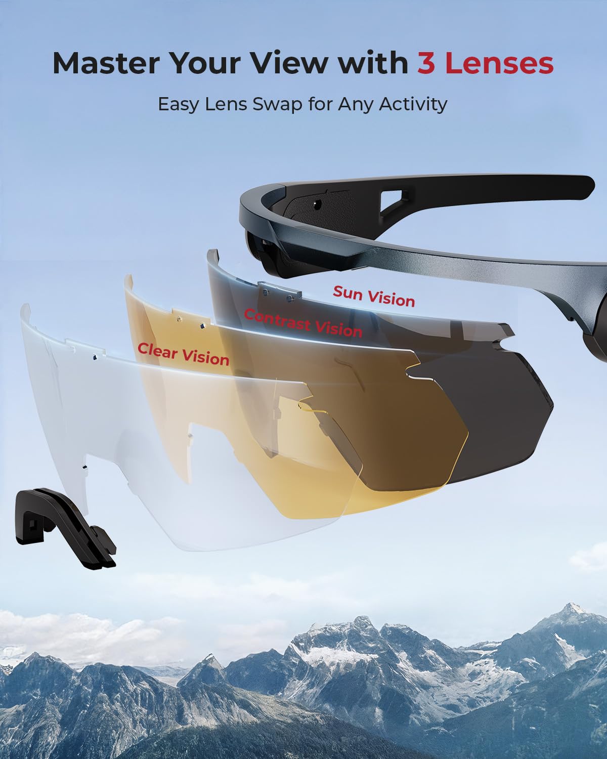 ONNAIS Safety Glasses ANSI Z87.1+ with Earplugs NRR 32dB Gray