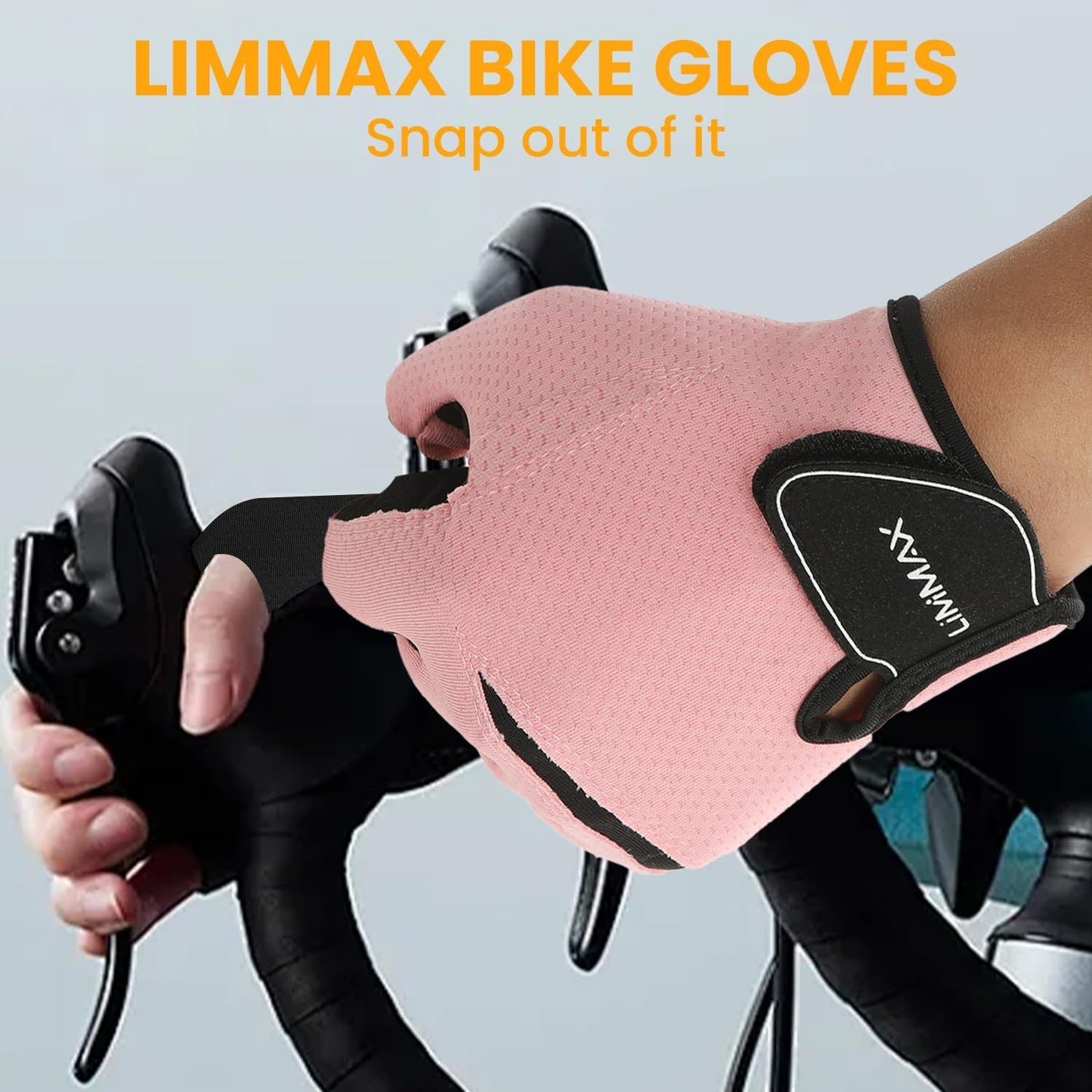 Workout Gloves for Women & Men - Breathable Half Finger Fitness Gloves with Non-Slip Padded Palm | Lightweight for Weight Lifting, Cycling, Crossfit, Training - Pink