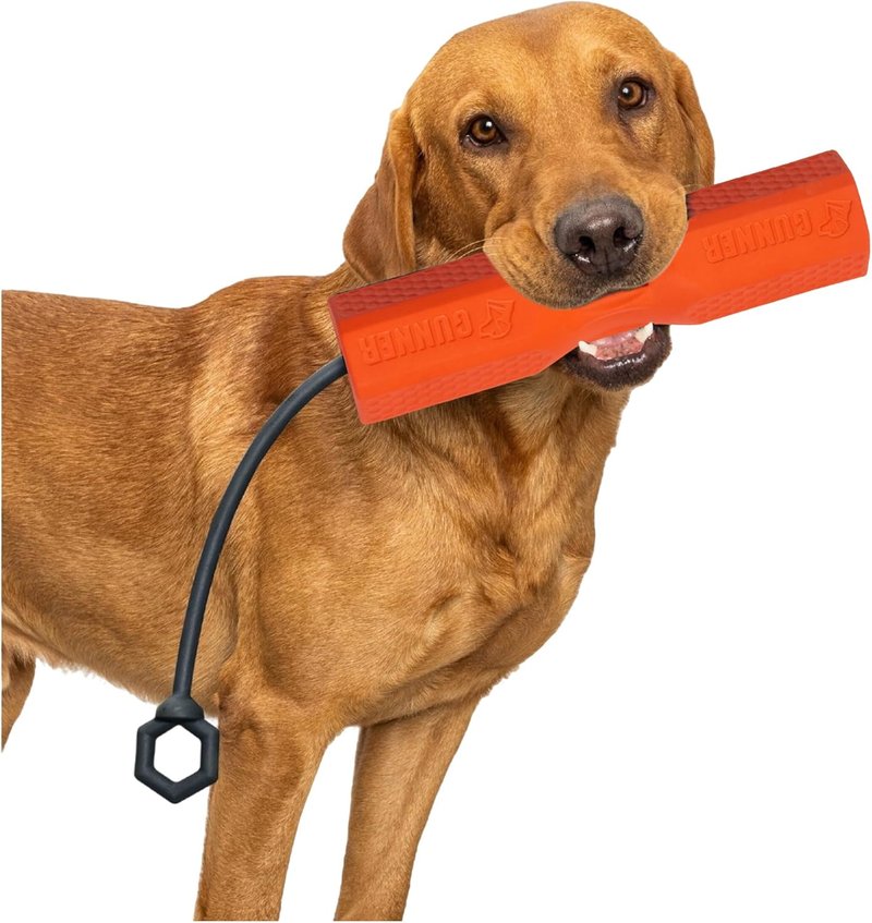 GUNNER Dog Training Bumper - Durable Retriever Dummy with Adjustable Rope | Orange Color
