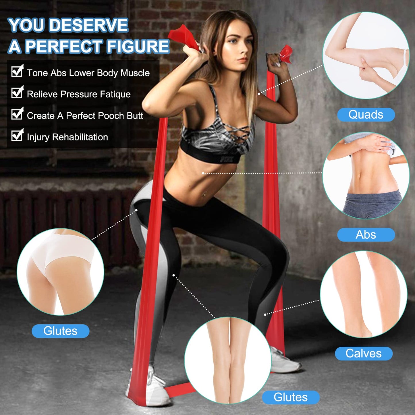 Fitness Training Gear, Abs Quads Calves Hamstrings Trainer Equipment for Home Gym