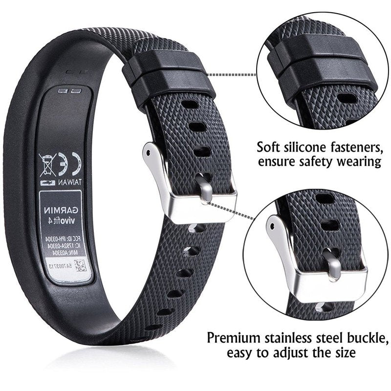 Band for Garmin Vivofit 4, Soft Silicone Replacement Watch Band Strap for Garmin Vivofit 4 Activity Tracker