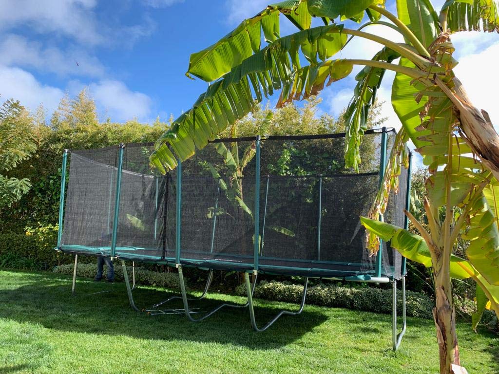 Happy Trampoline Pro Rectangle Trampoline 13x23 - Gymnastics Trampoline with Net Enclosure - Trampoline for Backyard Heavy Duty 750lbs Jumping Capacity-Commercial Grade Outdoor Trampoline