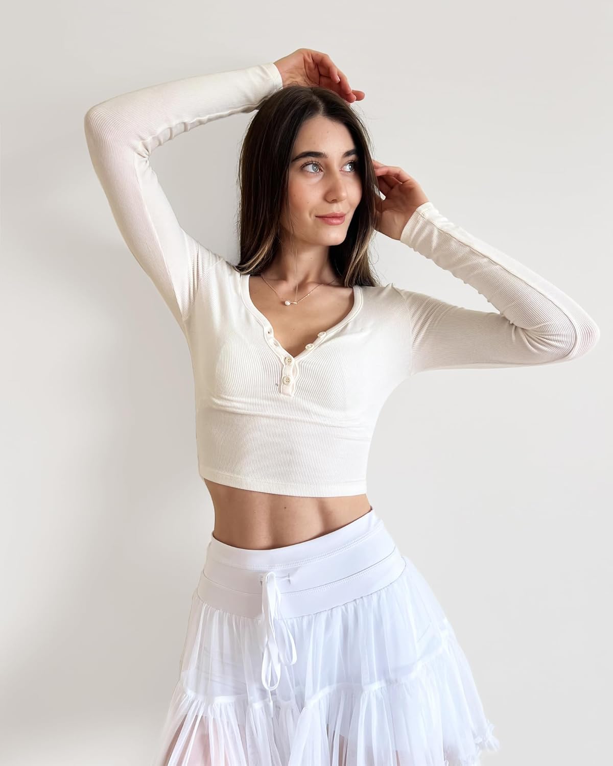 Stelle Women's High Waist Athletic Skorts - Flowy Mini Skirt with Shorts & Pockets | Casual Summer Wear