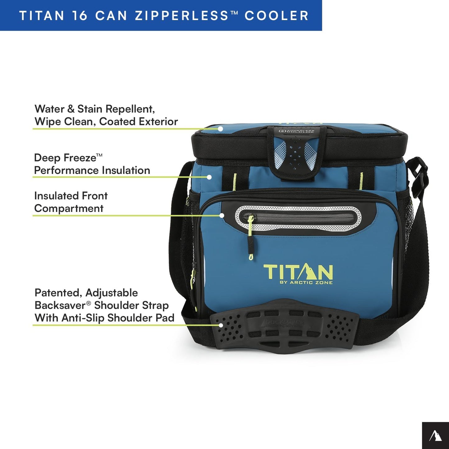 Arctic Zone Deep Freeze Cooler - Zipperless Hardbody Design | Superior Insulation & SmartShelf Feature