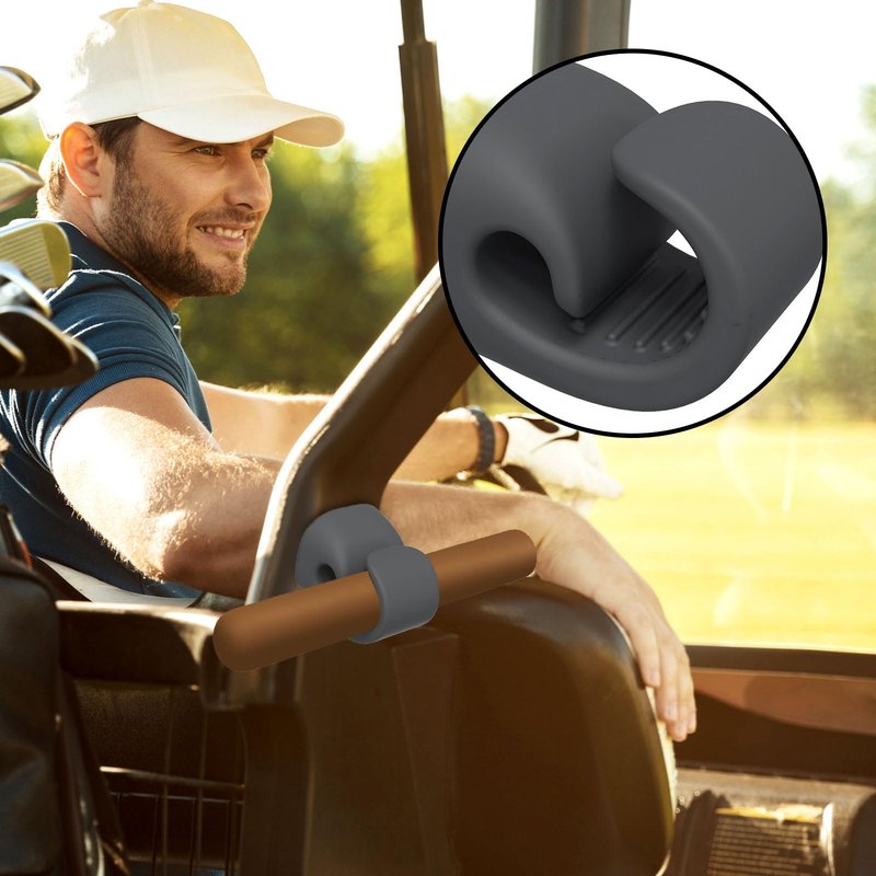 Simgoing 3 Pack Magnetic Holder for Golf Cart Fits 20 to 70 Ring Gauge, Silicone Magnetic Stands Clip for Outdoor Golf Cart Accessories
