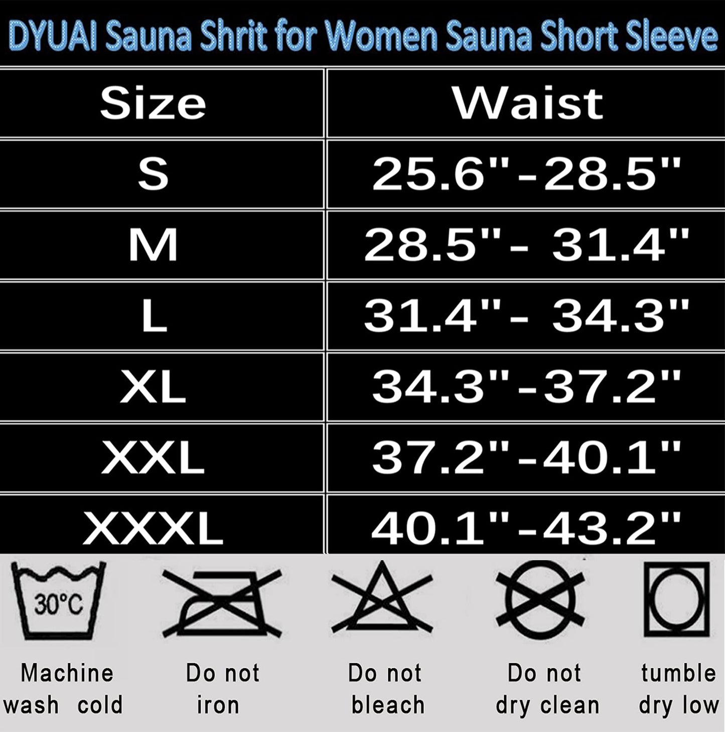 DYUAI Sauna Shirt for Women Sauna Suit for Women Waist Trainer Sauna Sweat Vest Workout Body Shaper Zipper(6005-01-XXXL)