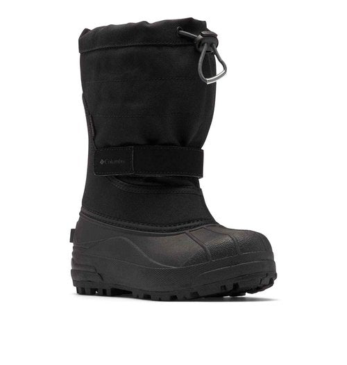 Columbia unisex child Powderbug Plus Ii Snow Boot, Black/Graphite, 13 Little Kid US
