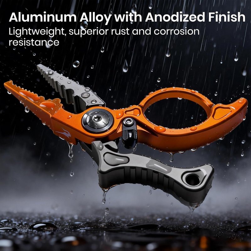 Pristis Micro Pocket Pliers - Saltwater Resistant Aluminum Hook Remover with Tungsten Cutter | Fishing Multi-Tool Accessory