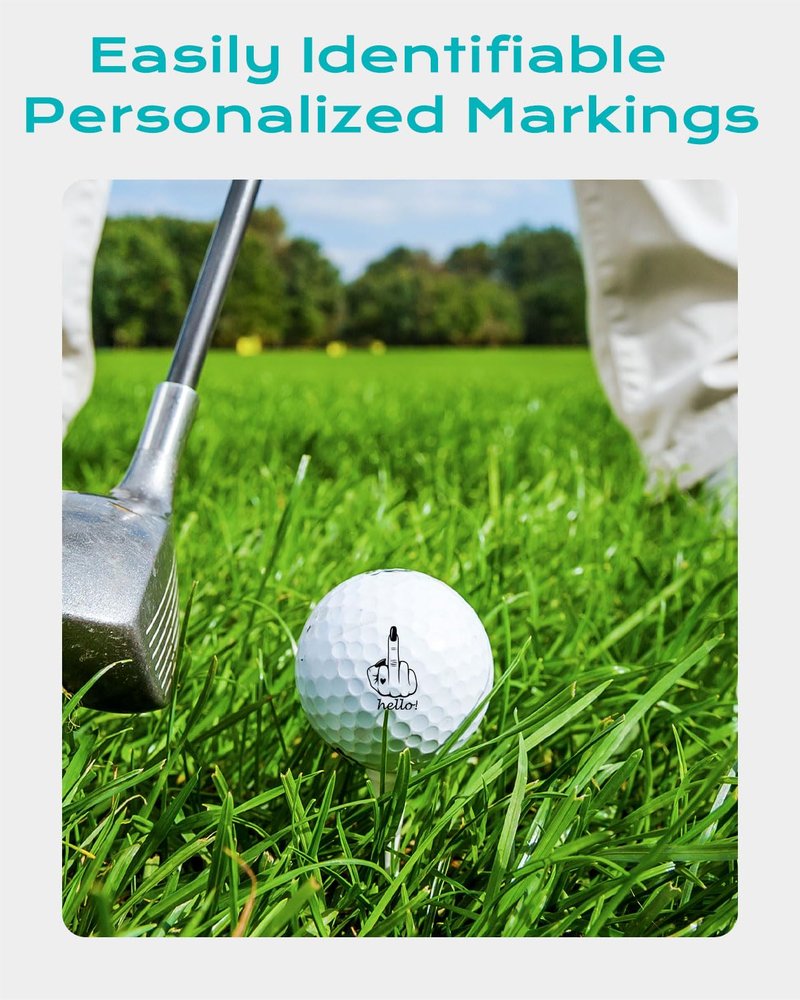 Giftspire Funny Golf Ball Stamp, Monogram Marker for Easy Identify & Reusable Personalized Golfball Stamper Marking Tool - Golf Accessories Christmas Stocking Stuffers Gift for Golfers Dad Women