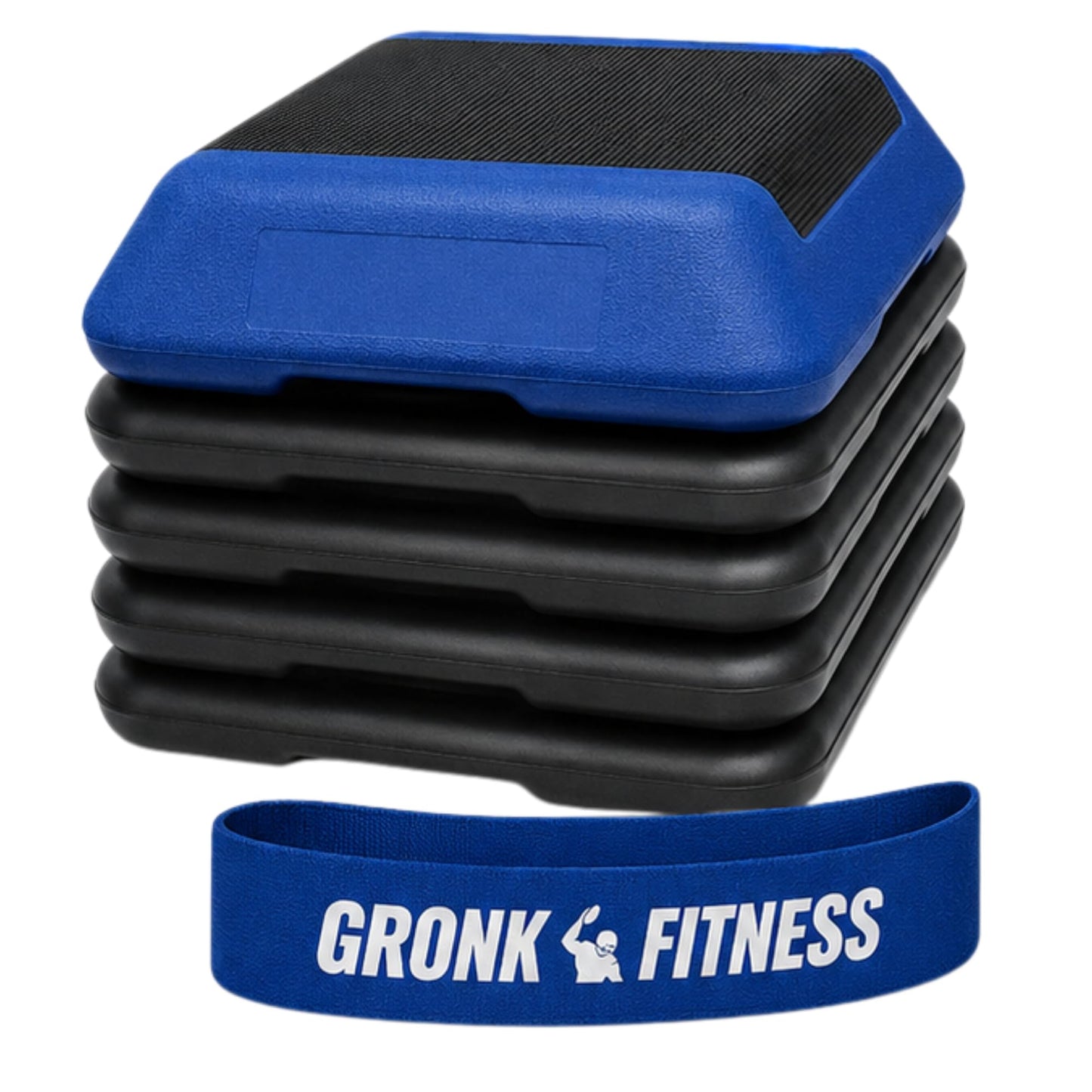 Gronk Fitness Aerobic Step Platform | Adjustable 16x16 Non-Slip