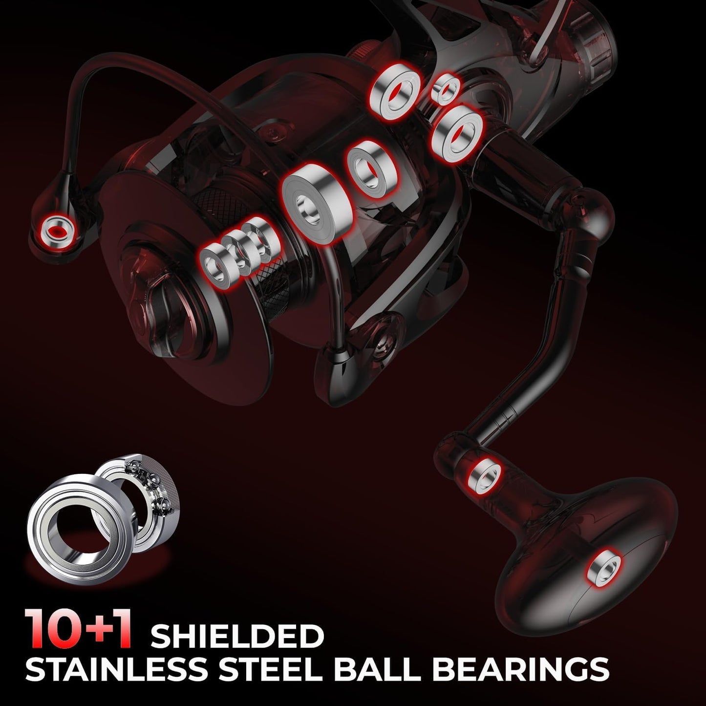 KastKing Sharky Baitfeeder III Spinning Fishing Reel,Size 4000