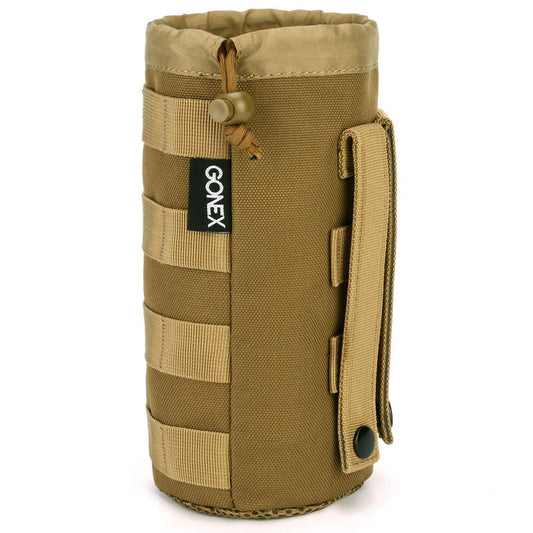 Gonex Tactical Military MOLLE Water Bottle Pouch Tan