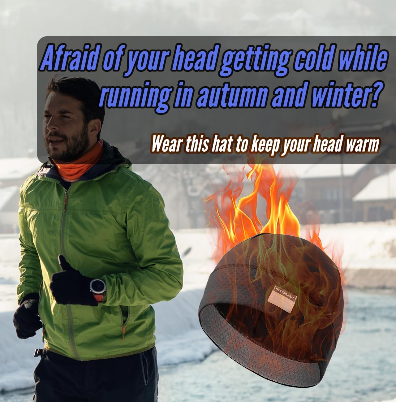 Beanie Skullcap for Men & Women - Thermal Lightweight & Breathable for Running, Skiing, Outdoor Activities