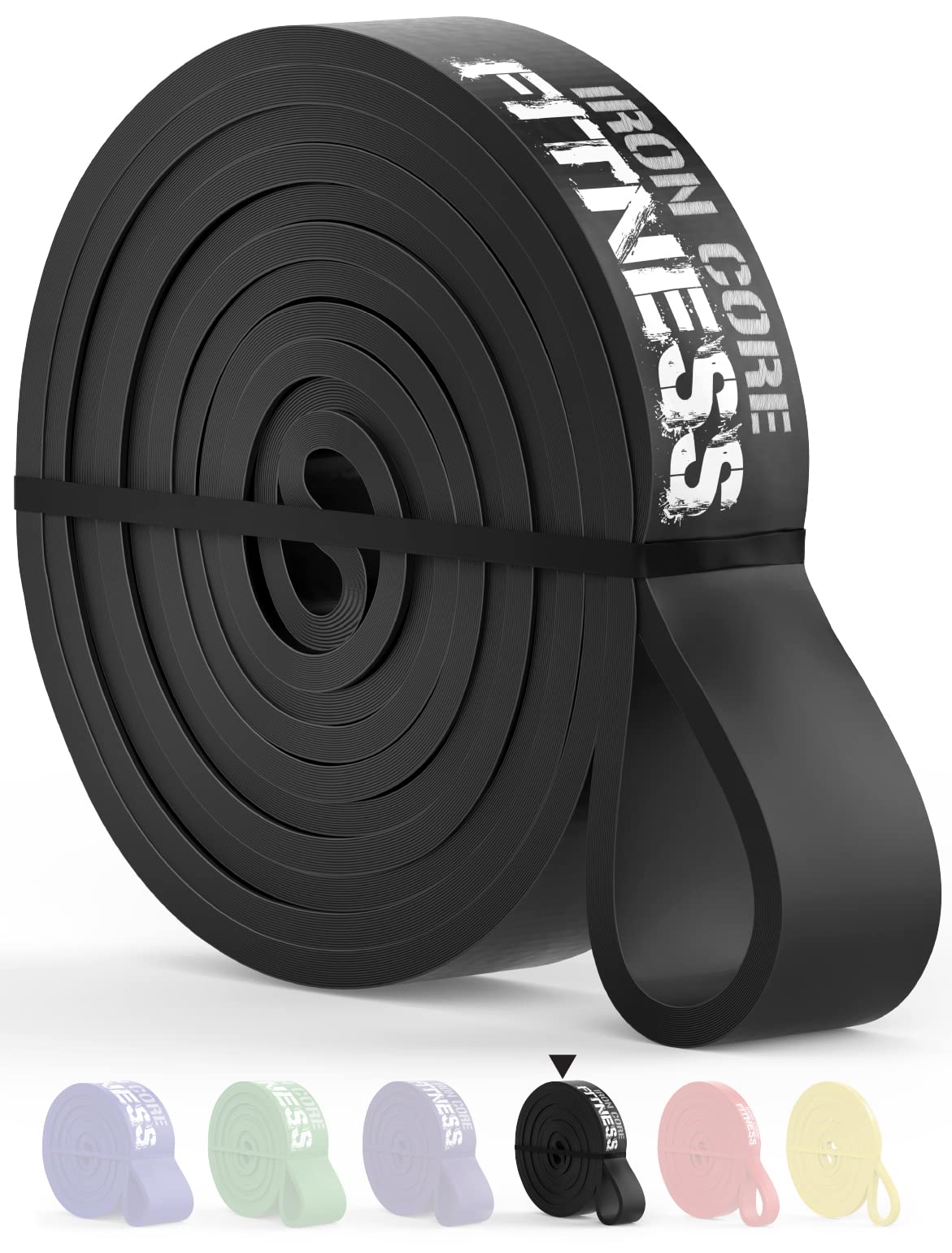 Black Pull Up Resistance Push Up Band Rubber Speed Jumping Bands for Sprinting Speed Bands- Long Medium