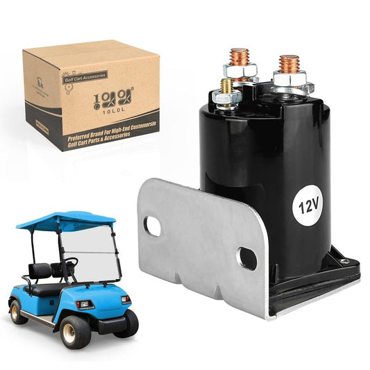 10L0L 12V Starter Solenoid for Yamaha G2 G8 G9 G11 G14 G16 G20 Gas Golf Cart 1985-2002 4 Terminal 12 Volt Solenoid Replaces JF2-H1950-00, JR3-H1950-00, J38-81950-01