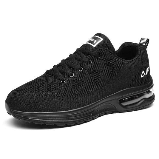 QAUPPE Mens Air Running Sport Shoes Breathable Athletic Tennis Sneakers Allblack US11