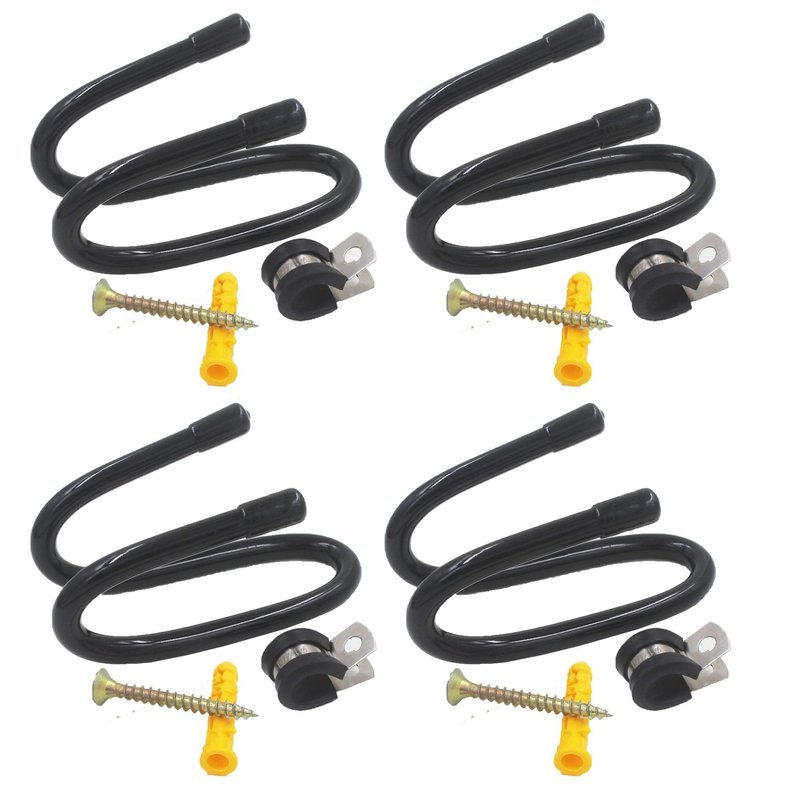 YYST Skateboard Wall Mount Wall Hanger Rack Storage Display - W/Hardware - No Board Included - W Style - 4/PK