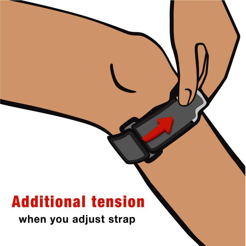 ACE Brand Knee Strap, Adjustable, Black, 1/Pack